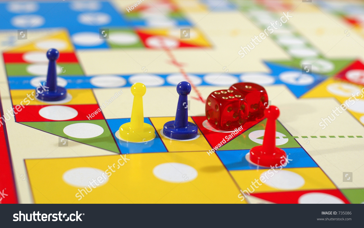 Parcheesi Game Stock Photo 735086 : Shutterstock