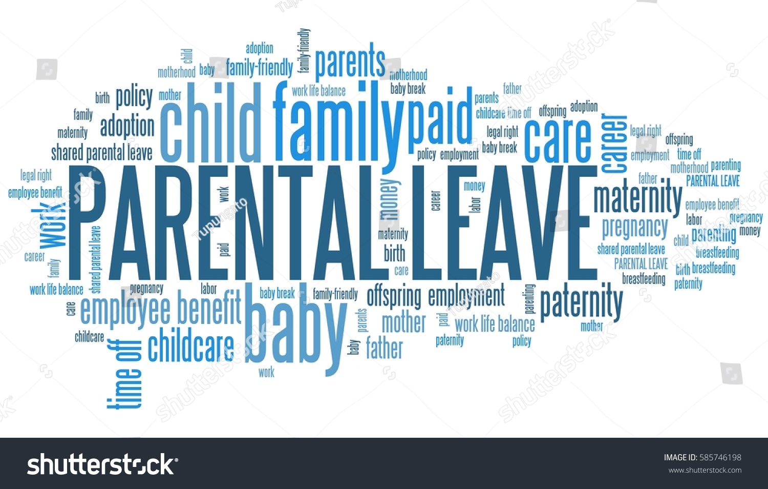 Parental Leave Baby Care Employment Benefit Stock Illustration ...