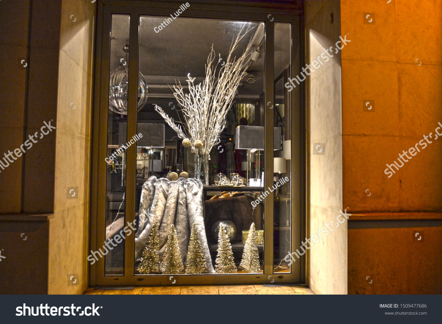 Paris France December 9th 18 Shop Objects Stock Image