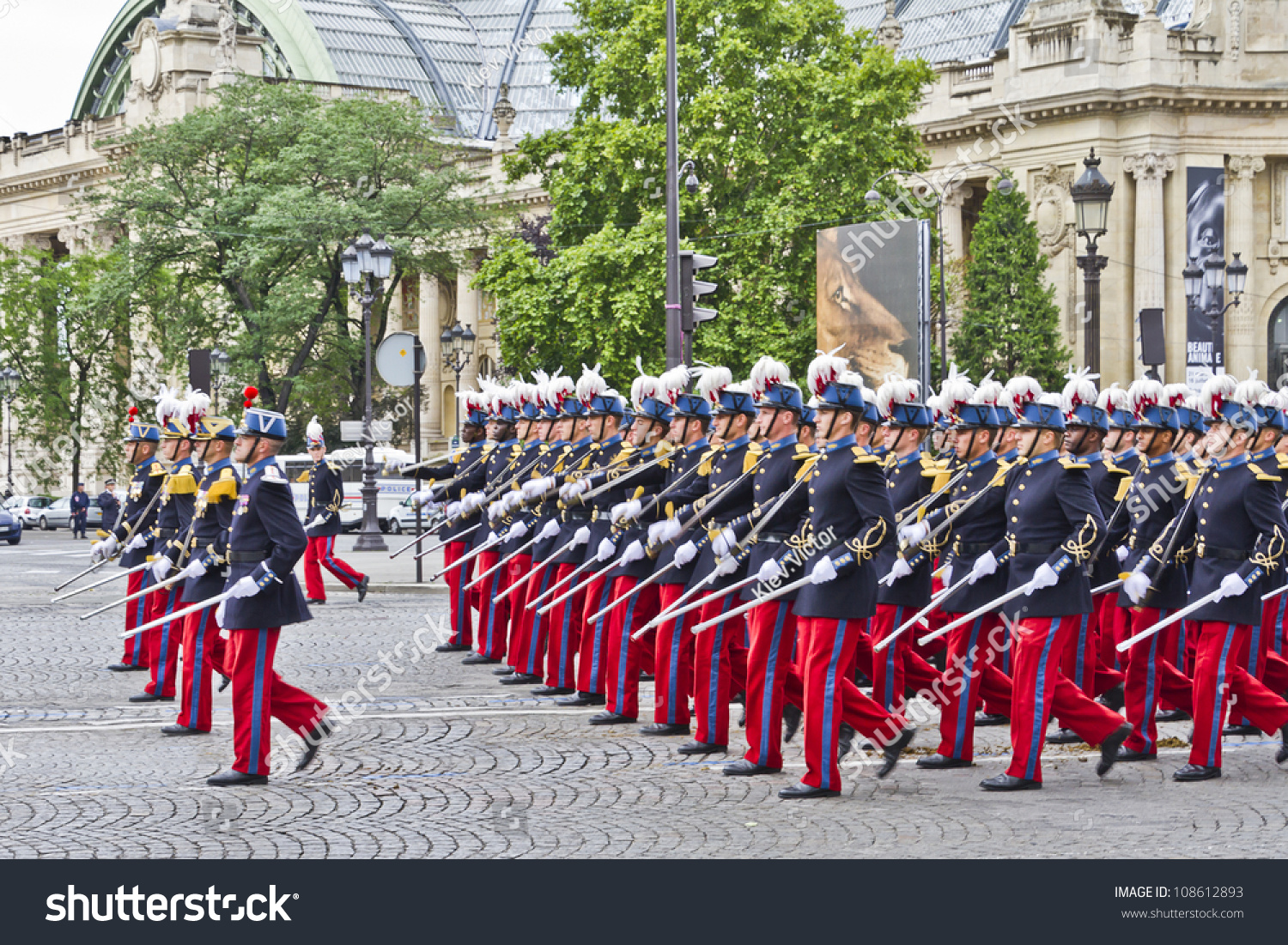 Paris, France - July 14: Student Of Famous Saint Cyr Military School ...