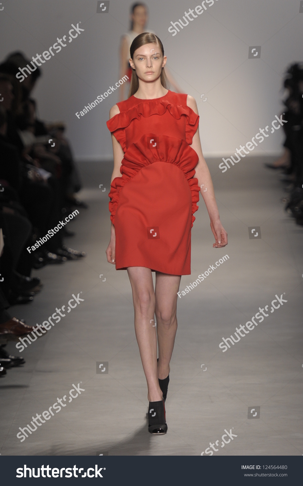 Paris, France - March 07: A Model Walks The Runway At The Giambattista ...