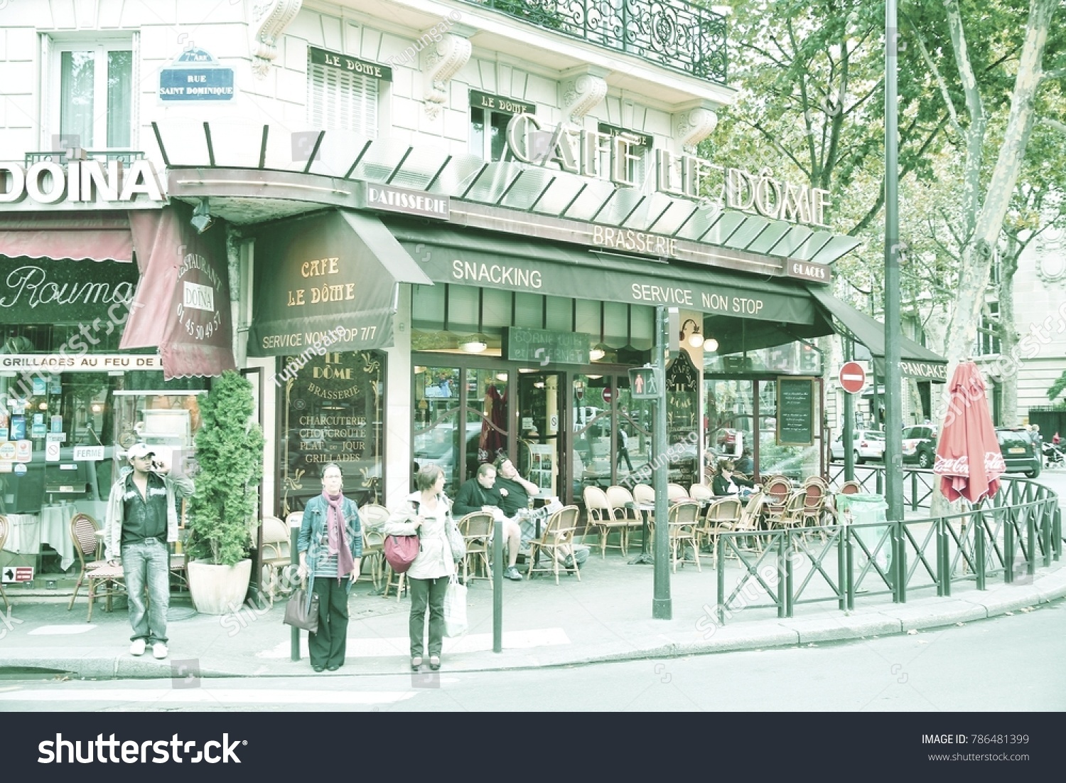 Paris July 21 People Visit Cafe Stock Photo Edit Now