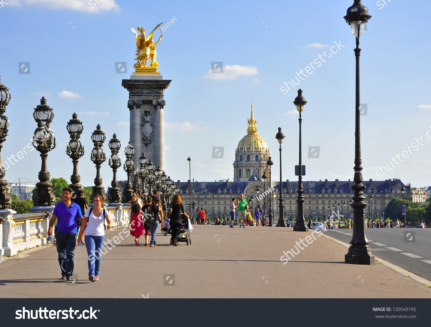 Paris-July 9:The Pont Alexandre Iii With The North Front Of The ...