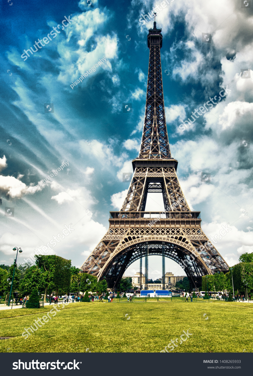 Paris La Tour Eiffel Tower View Stock Photo Edit Now