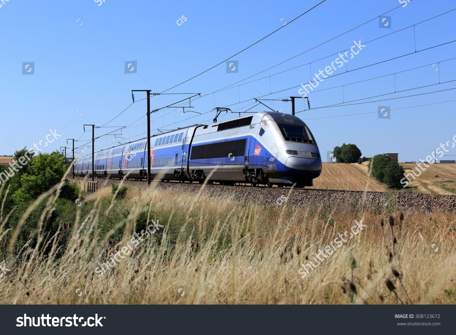 Parislyon France High Speed Train Sncf Stock Photo Edit Now