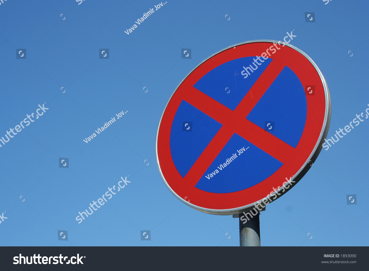 Parking Forbidden Sign Stock Photo 1893090 : Shutterstock