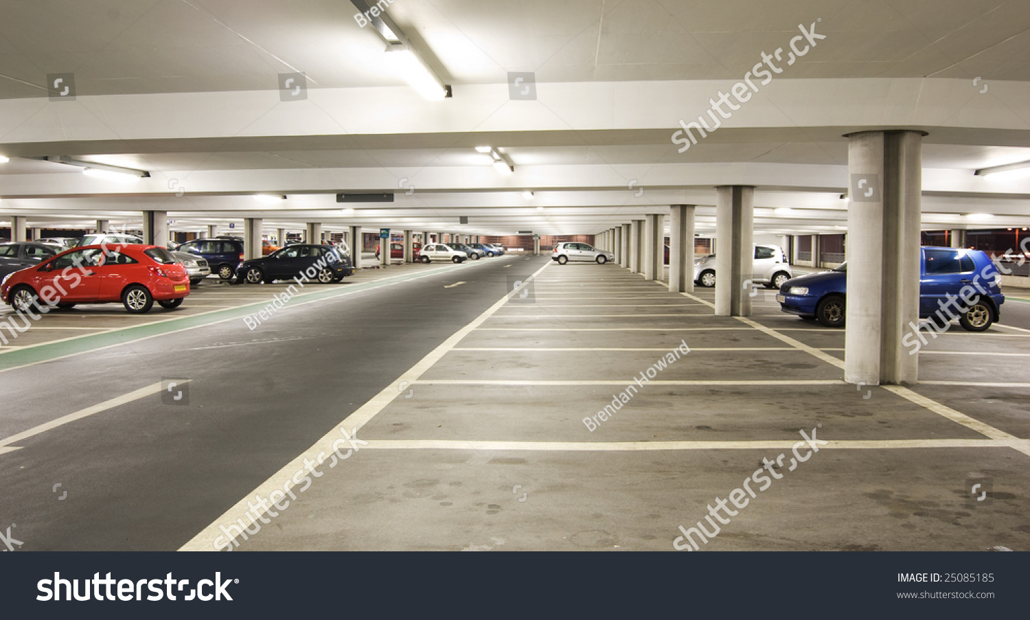 Parking Garage Interior Shot Multistory Car Stock Photo 25085185 ...