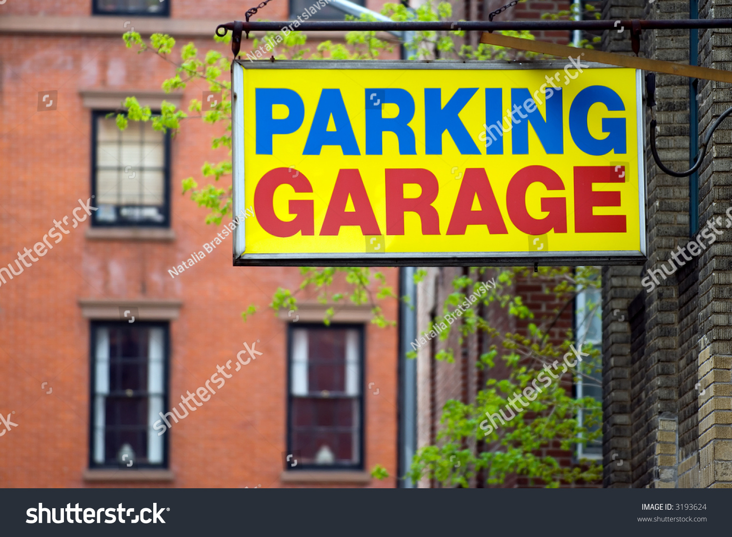 Parking Garage Sign Brooklyn Borough New Stock Photo Edit Now