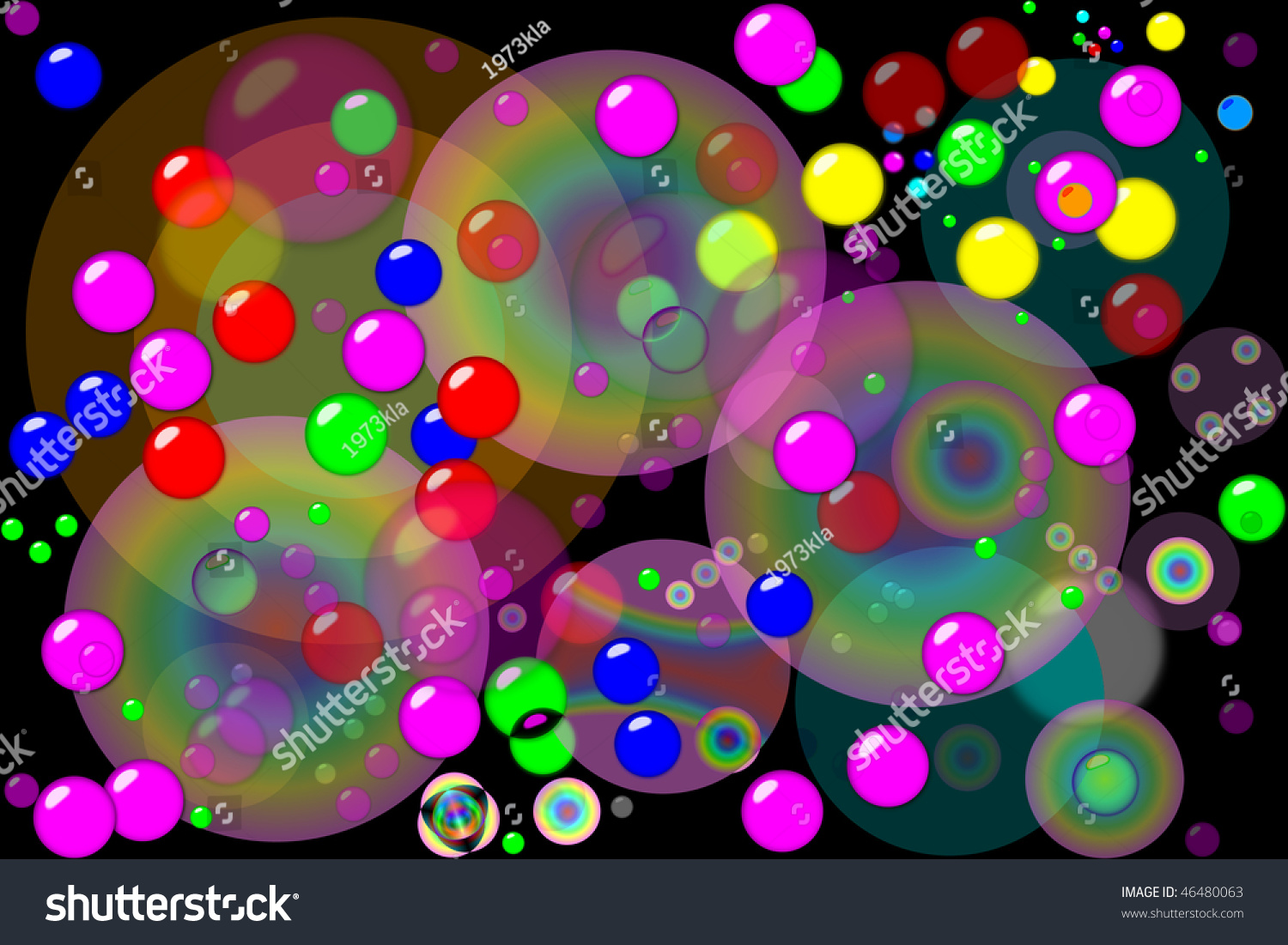 Party Bubbles Confetti Background Stock Illustration 46480063 ...