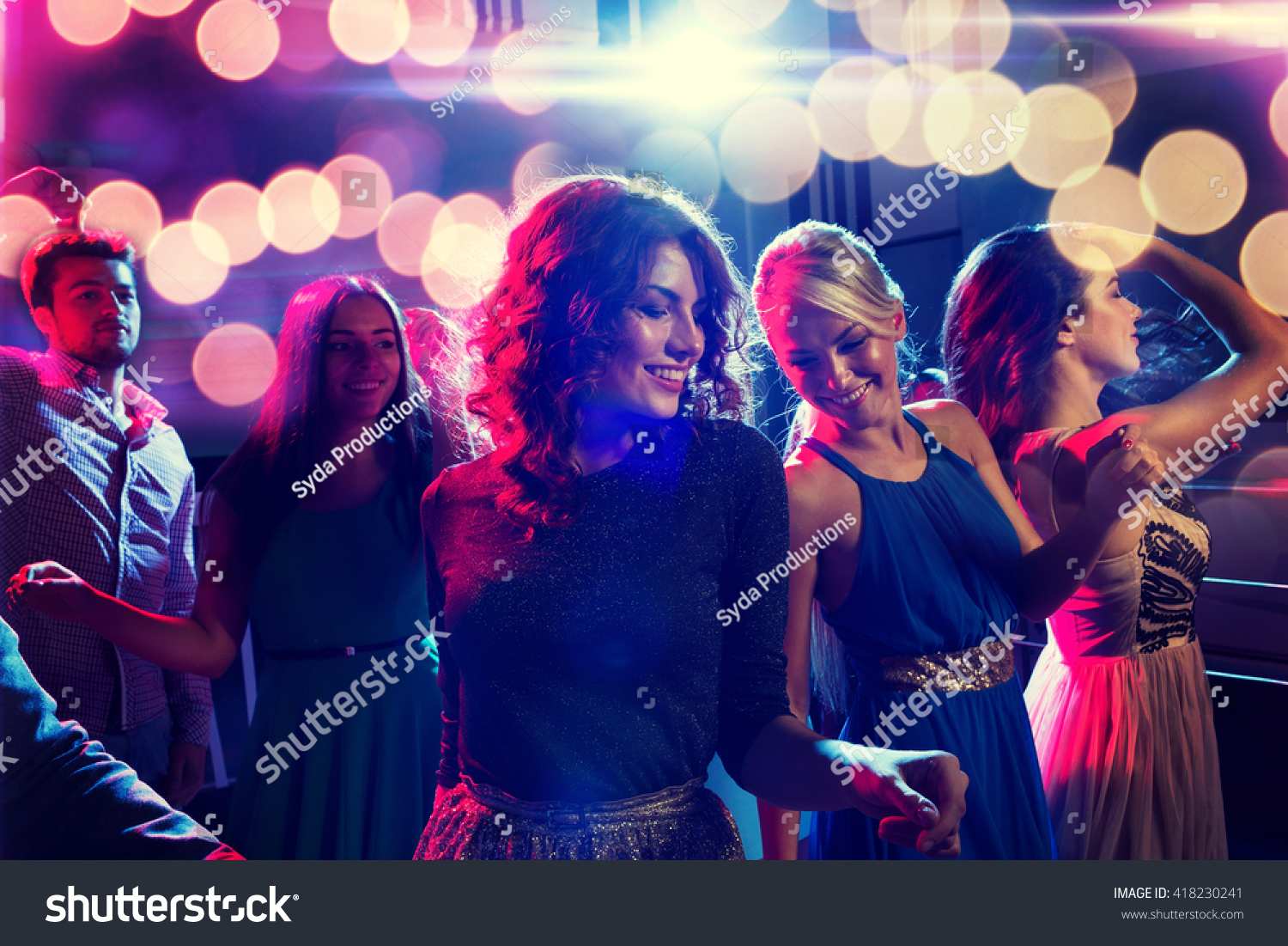 Party Holidays Celebration Nightlife People Concept Stock Photo ...