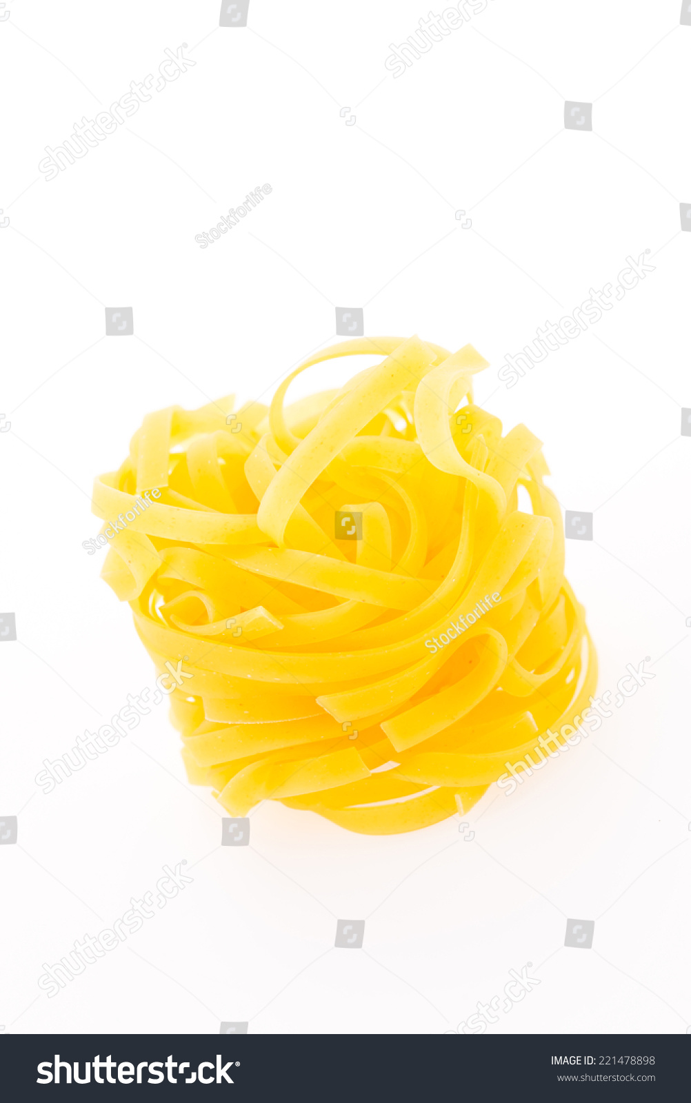 Pasta Isolated On White Background Stock Photo 221478898 - Shutterstock