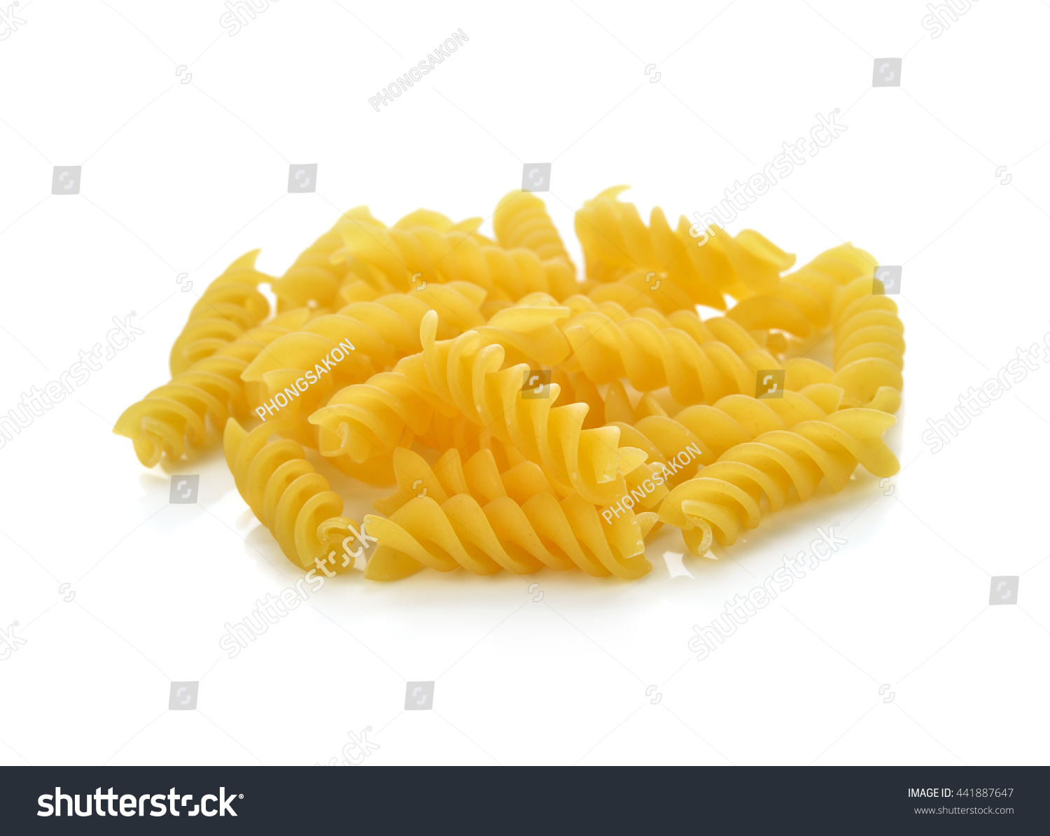 Pasta Isolated On White Background Stock Photo 441887647 - Shutterstock