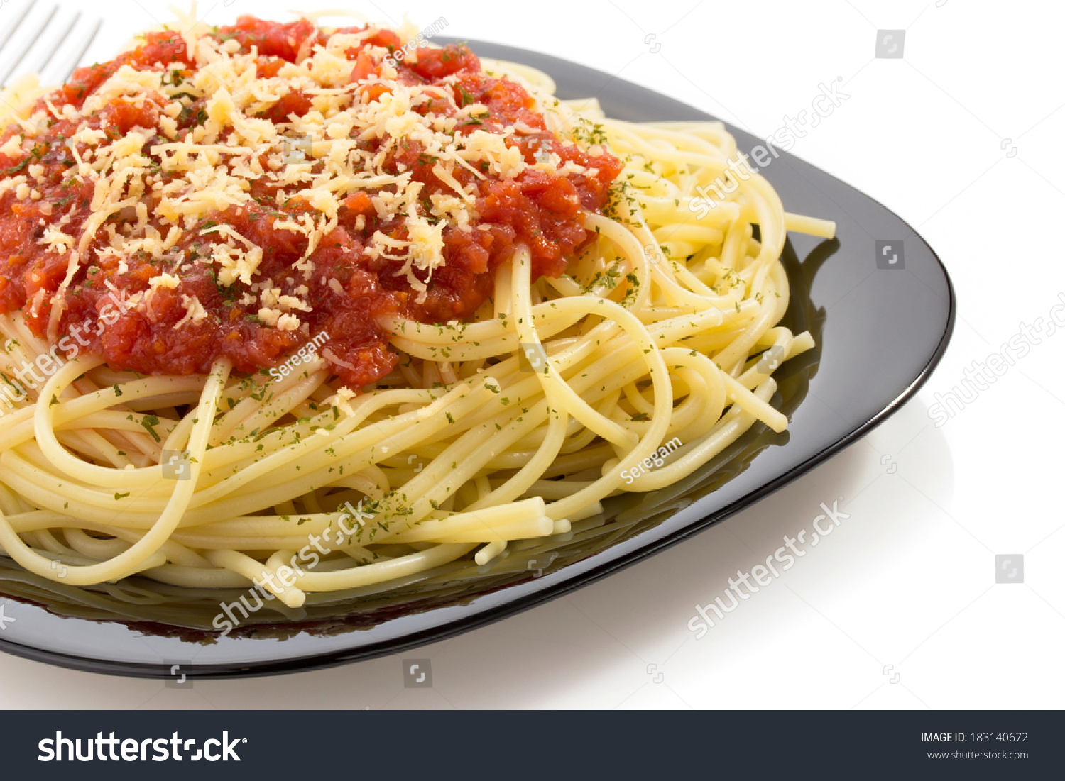 Pasta Spaghetti Macaroni Isolated On White Background Stock Photo ...