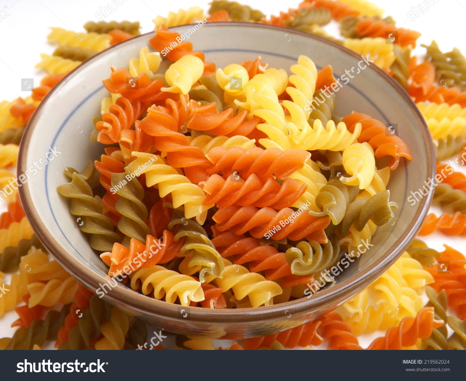 Pasta Tricolore Stock Photo Edit Now