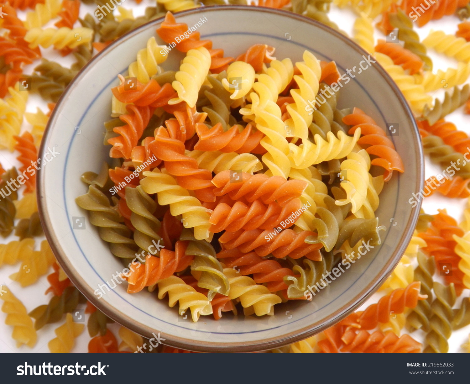 Pasta Tricolore Stock Photo Edit Now