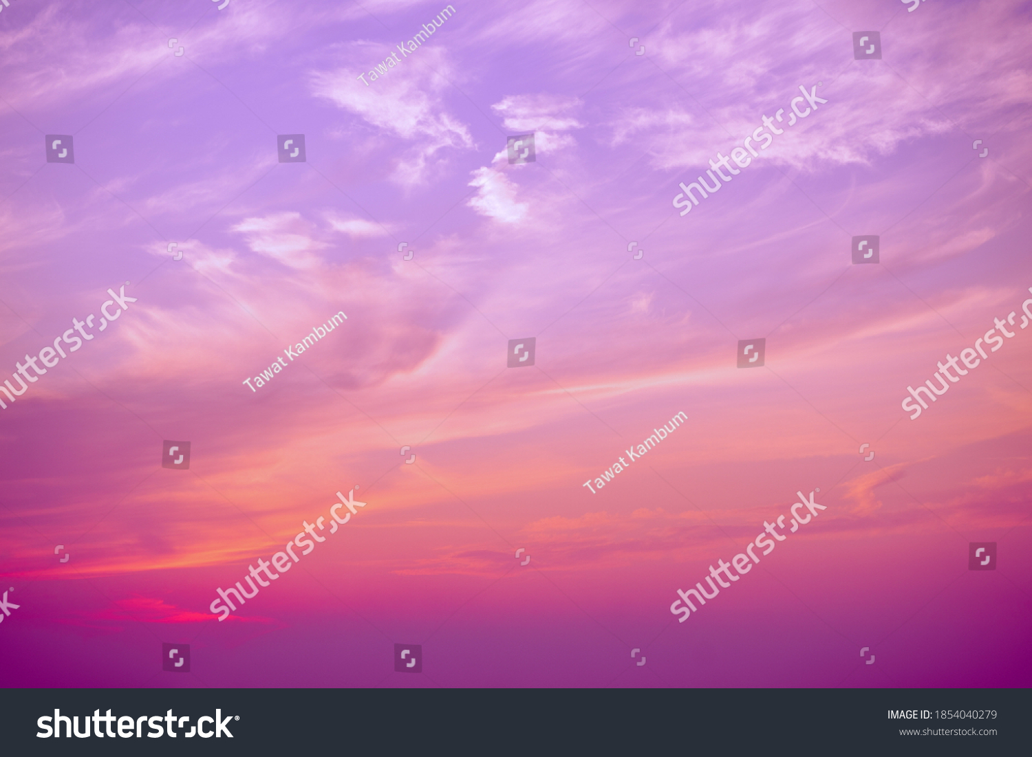 Pastel Color Pink Purple Sky Sunset Stock Photo Shutterstock