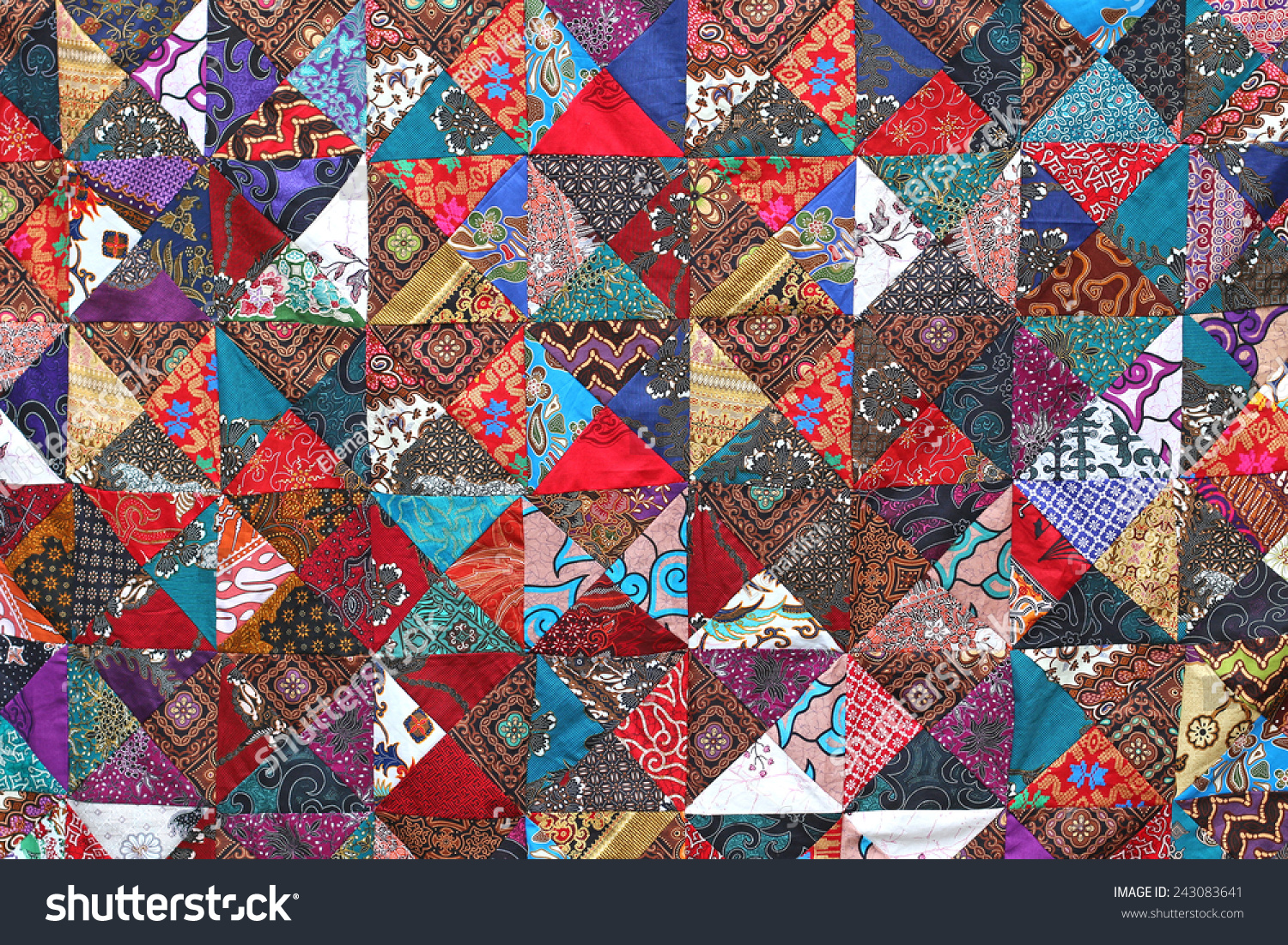 Patchwork Quilt Stock Photo 243083641 - Shutterstock