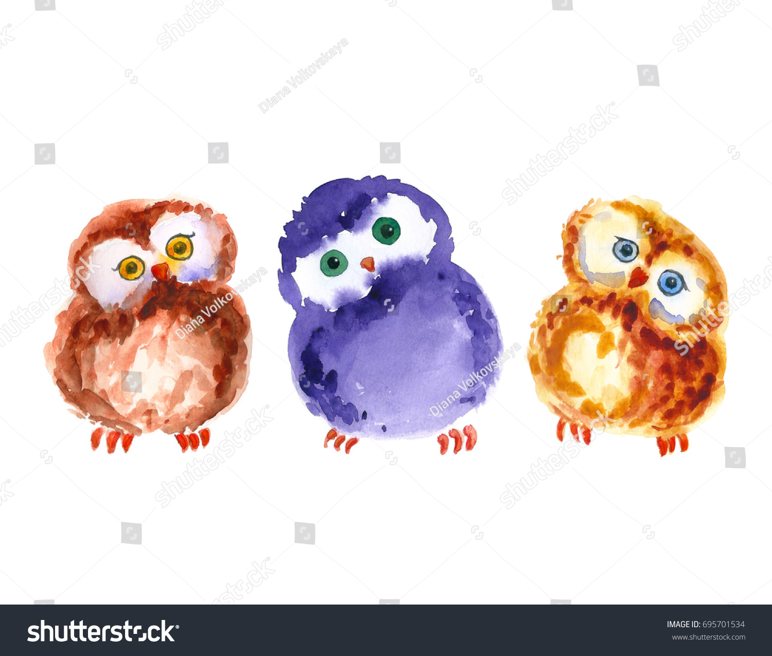 pattern from watercolor colorful funny owls watercolor animal painting kids background hand drawn - Animal Painting For Kids pattern from watercolor colorful funny owls watercolor animal painting kids background hand drawn - Animal Painting For Kids