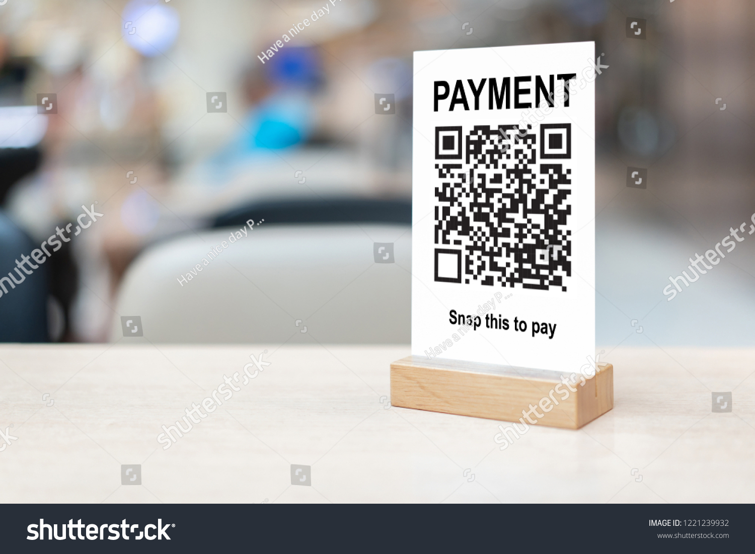 Download Payment Qr Code Moblie Wallet Phone Stock Photo Edit Now 1221239932