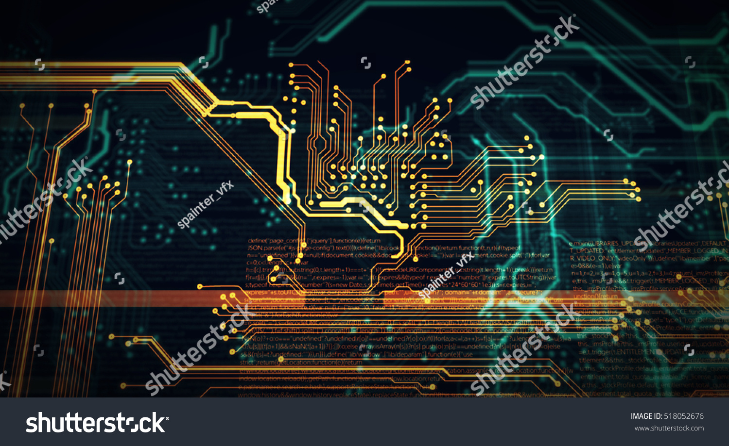 Pcb Code Html Web Programming Software Stock Illustration 518052676 ...