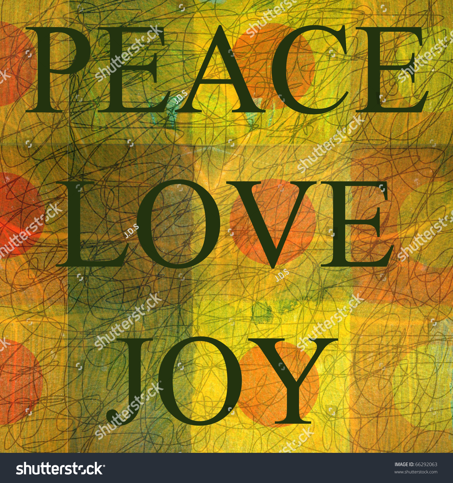 Peace Love Joy Graphic Design Background Stock Photo 66292063 ...