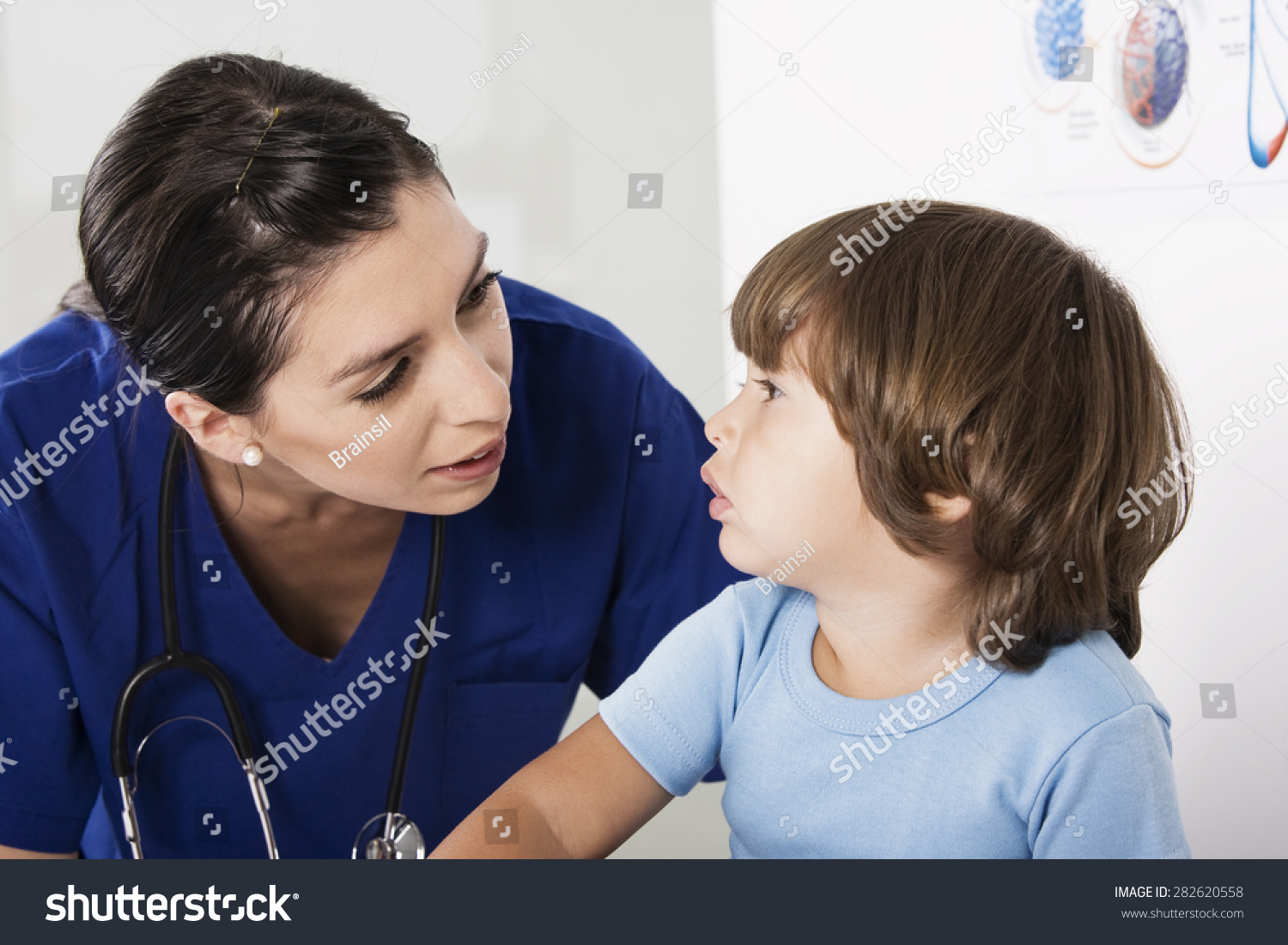 Pediatrician Little Boy Medical Exam Stock Photo Edit Now 282620558