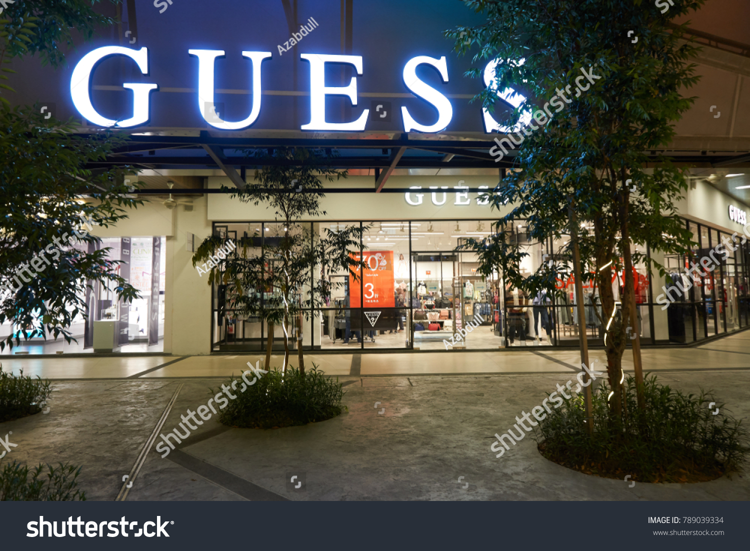 Penang Malaysia January 2018 Guess Store Stock Photo Edit Now 789039334