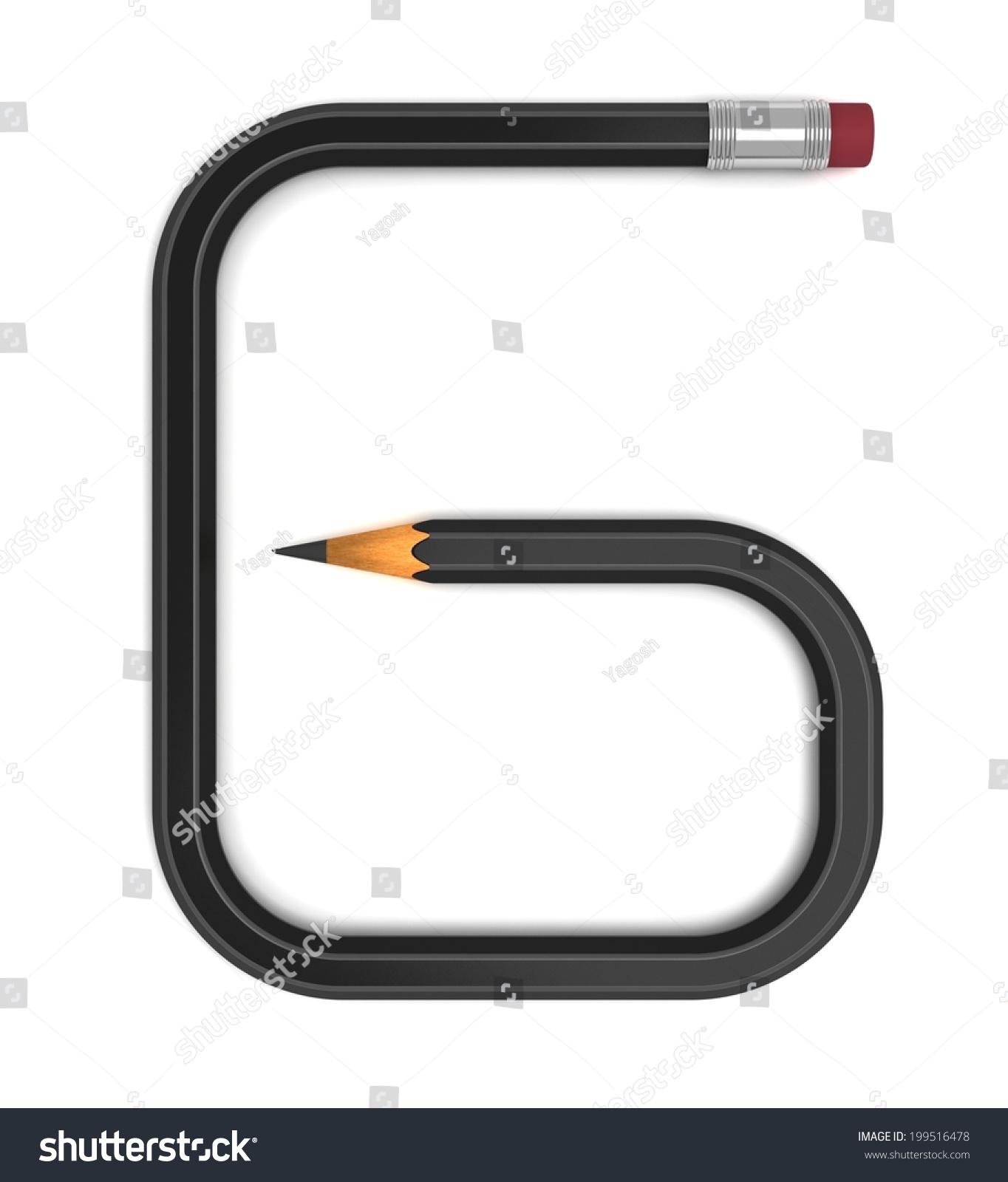 number 6 pencil