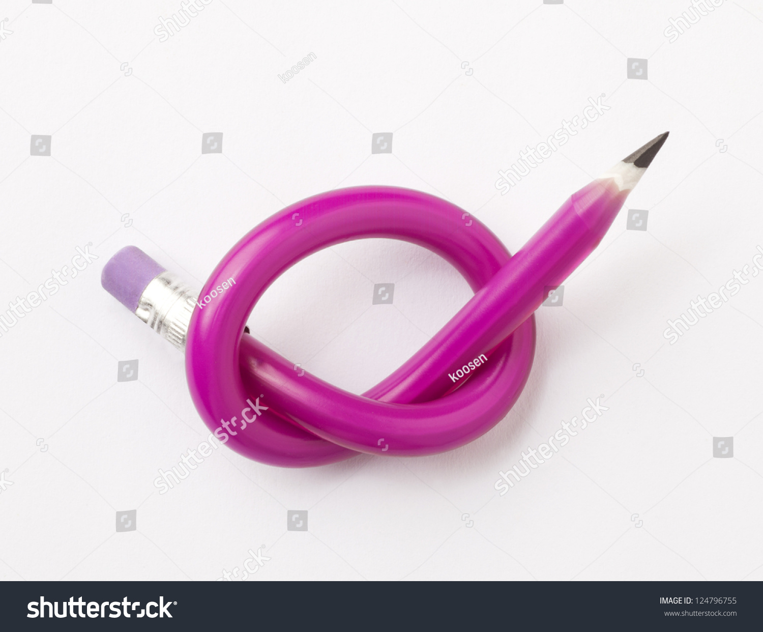 Pencil Tied In Knot Stock Photo 124796755 : Shutterstock