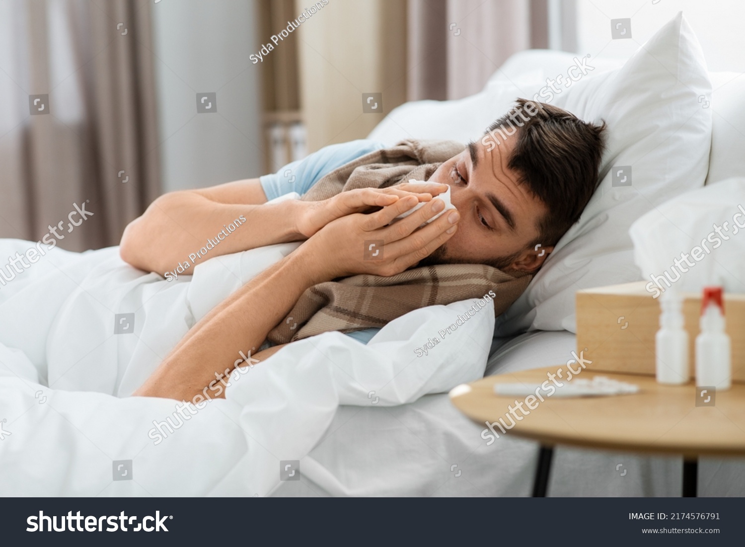 People Health Problem Concept Unhappy Sick Stock Photo 2174576791 ...