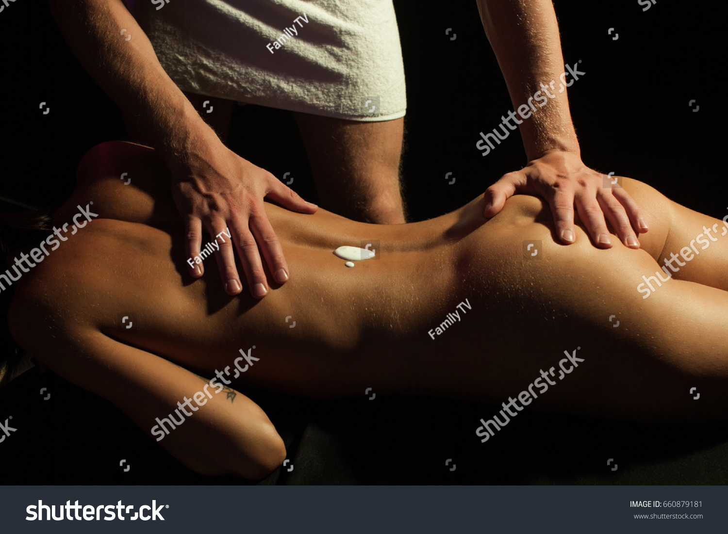 Lovely women relaxing sensual massage