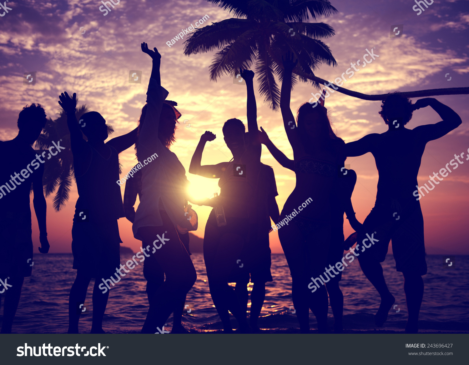 People Celebration Beach Party Summer Holiday Stock Photo 243696427 ...