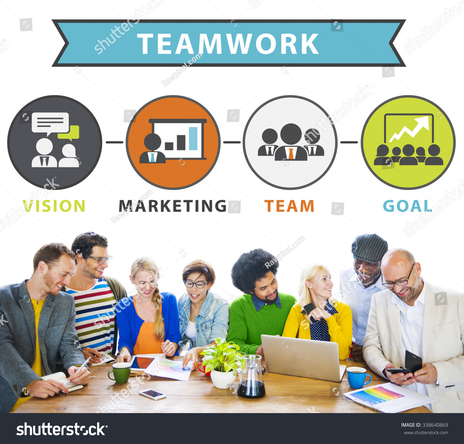 People Corporate Meeting Connection Teamwork Concept Stock Photo (Edit ...