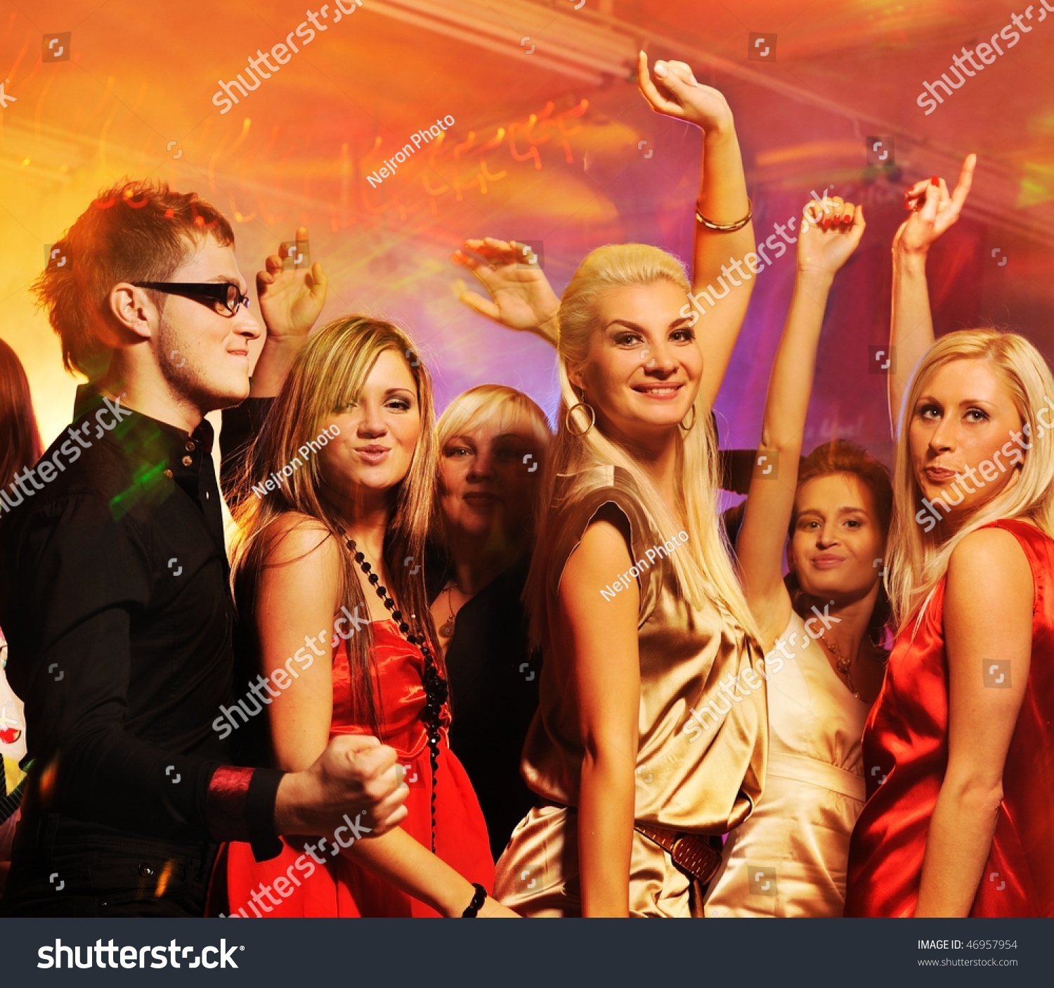 People Dancing In The Night Club Stock Photo 46957954 : Shutterstock