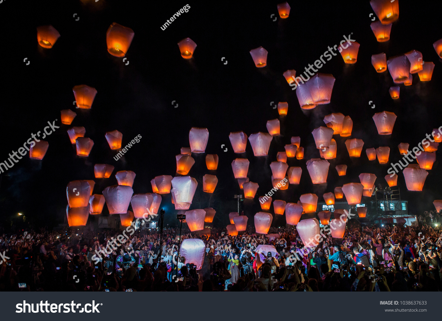 asian sky lanterns