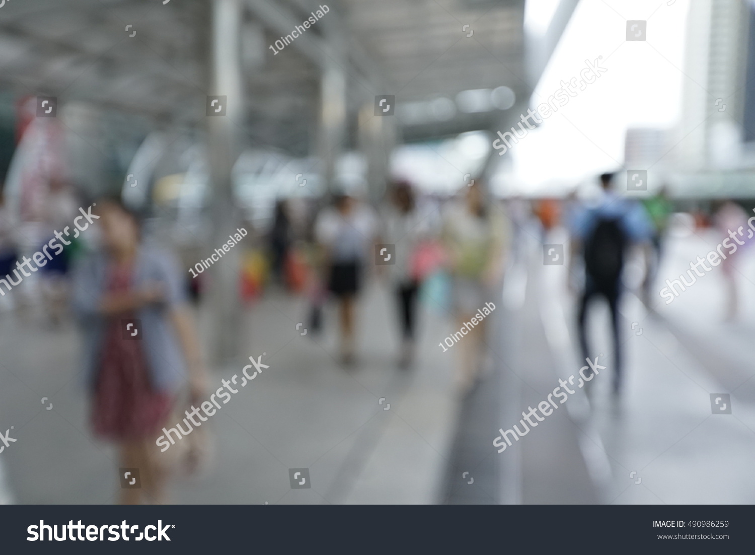 People Walking City Blurry Stock Photo 490986259 | Shutterstock