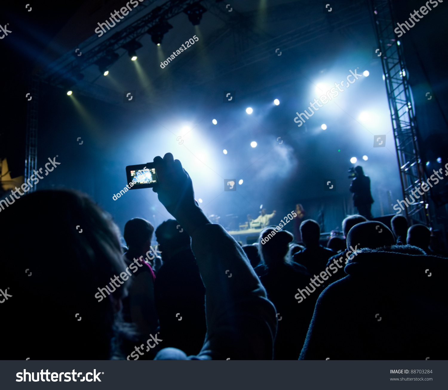 People Watching Open Air Concert Stock Photo 88703284 : Shutterstock