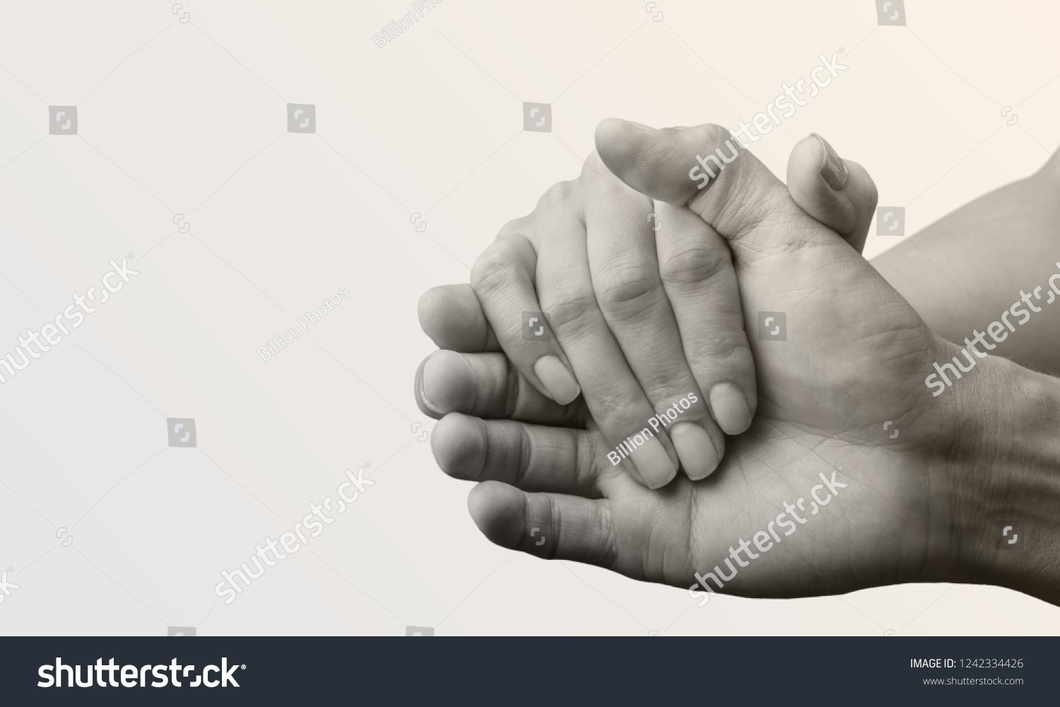 People Their Hands Together Love Concept Stock Photo (Edit Now) 1242334426