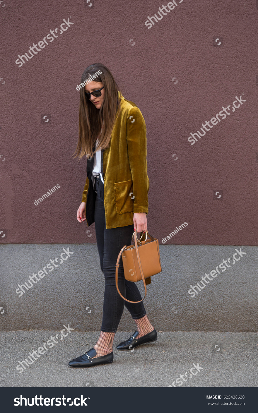 mustard velvet blazer