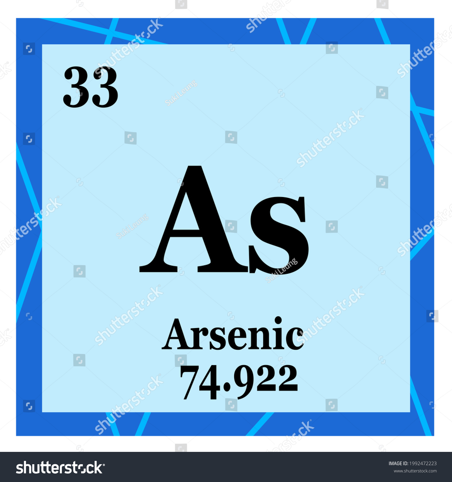 Periodic Table Element Arsenic Stock Illustration 1992472223 | Shutterstock