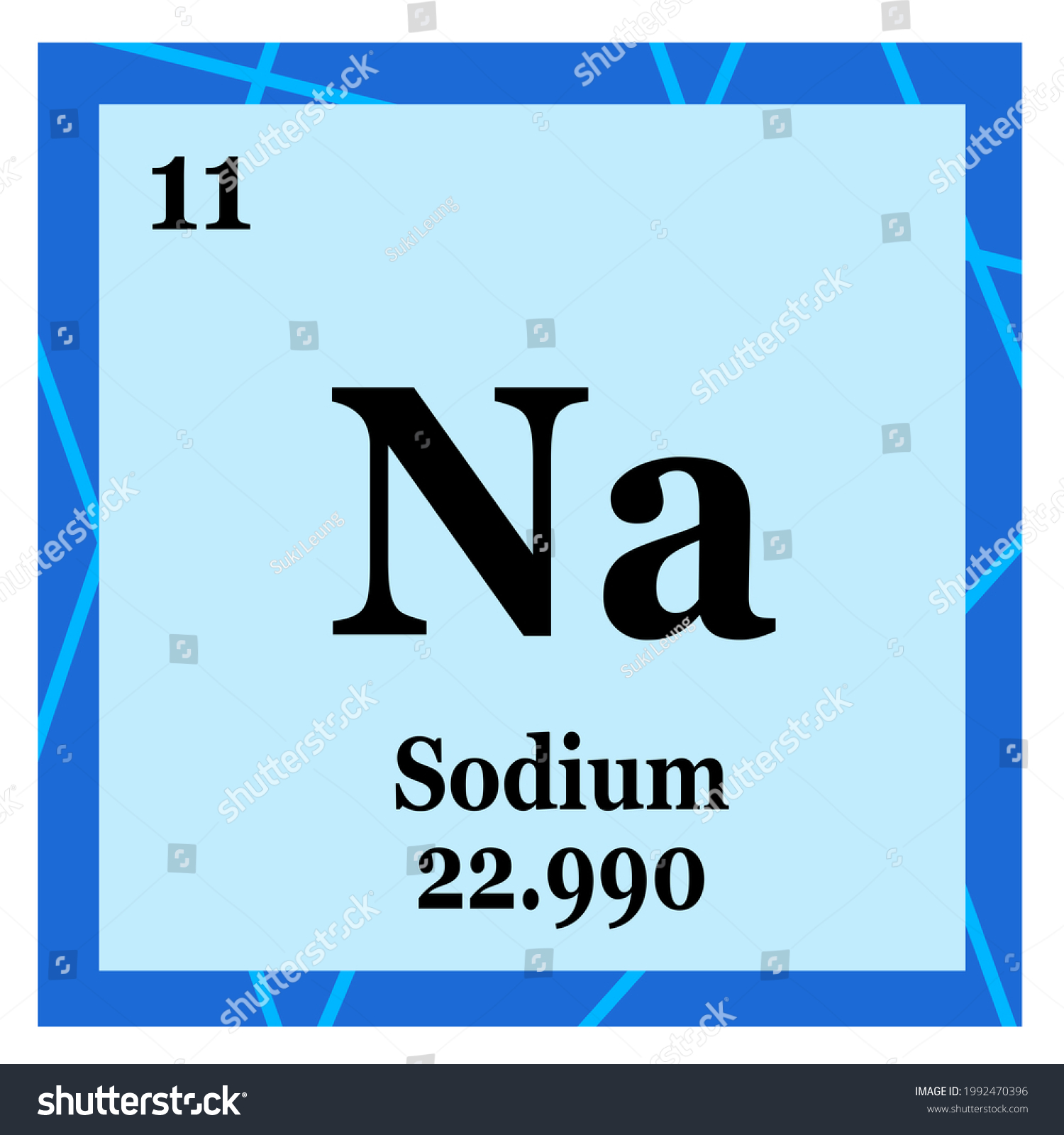 Periodic Table Element Sodium Stock Illustration 1992470396 | Shutterstock