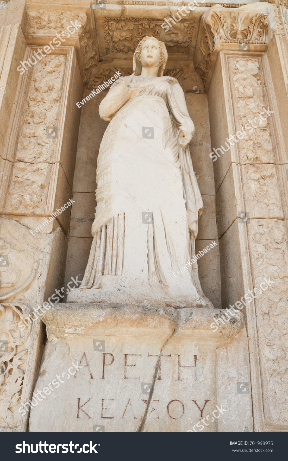 Personification Virtue Arete Statue Ephesus Ancient Stock Photo Shutterstock