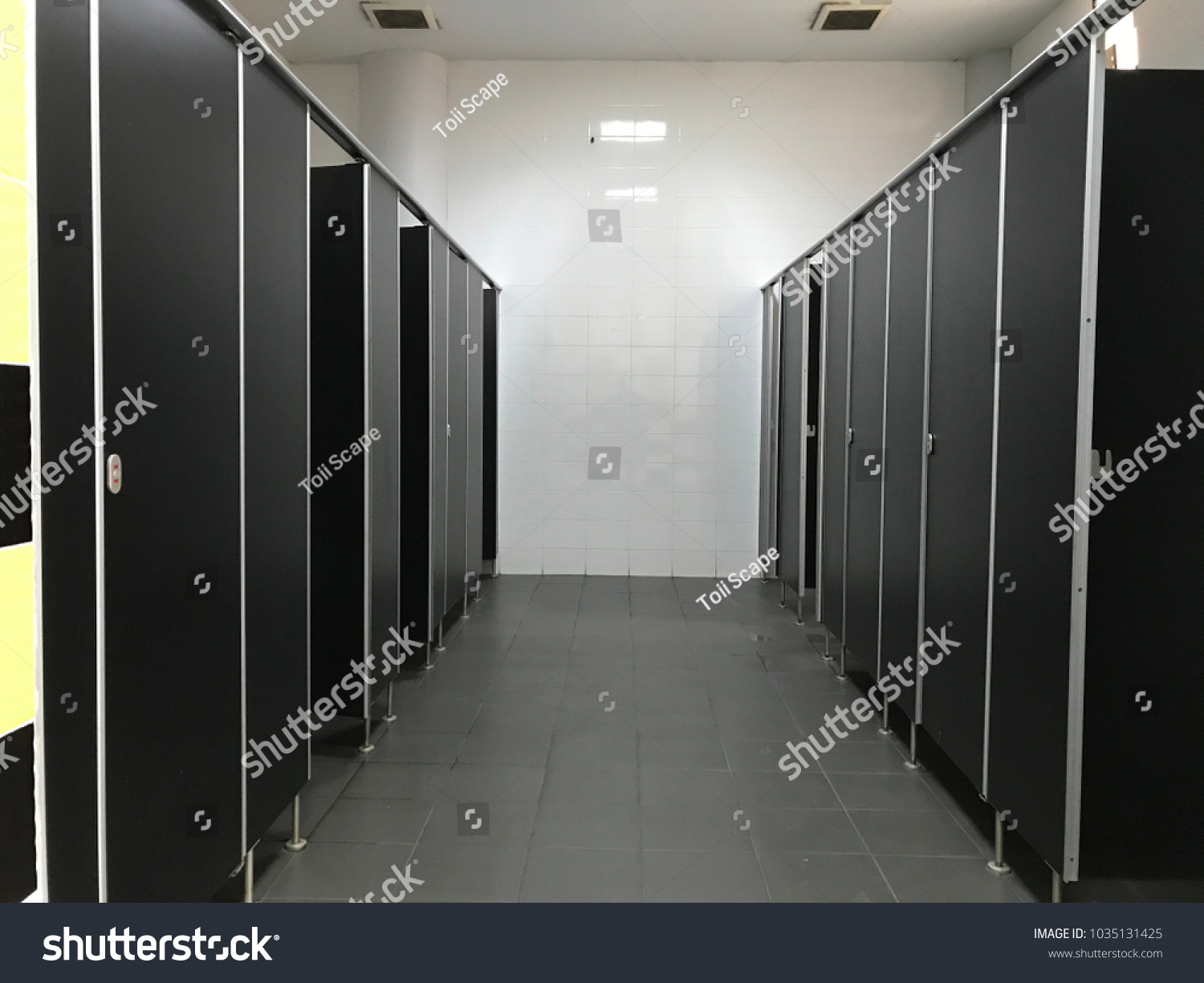 Perspective Restroom Toilet Room Design Stock Photo 1035131425 ...