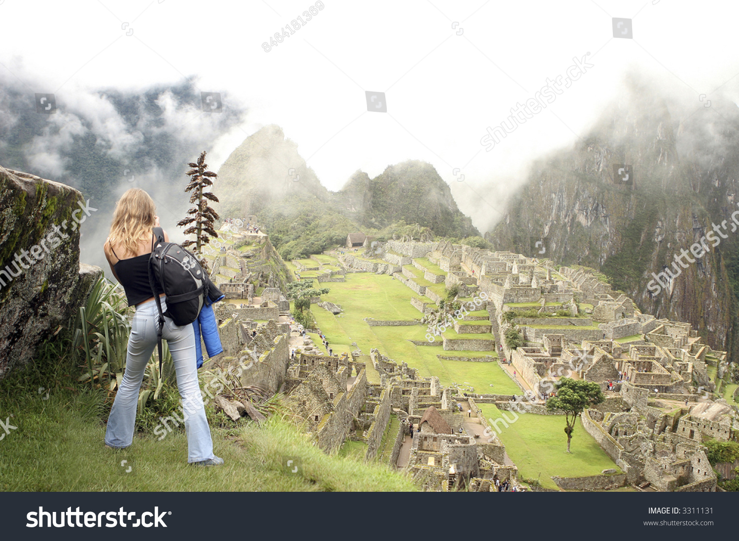 Peruvian Riddle of the Stone with a model of the city Peruvian Riddle of the Stone with a model of the city