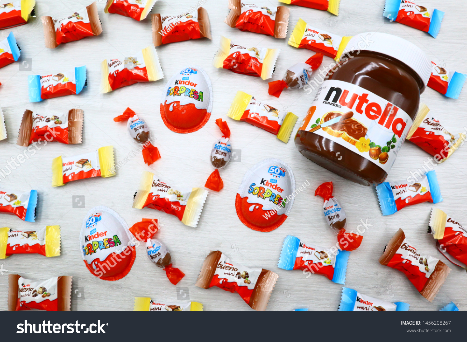 nutella and kinder