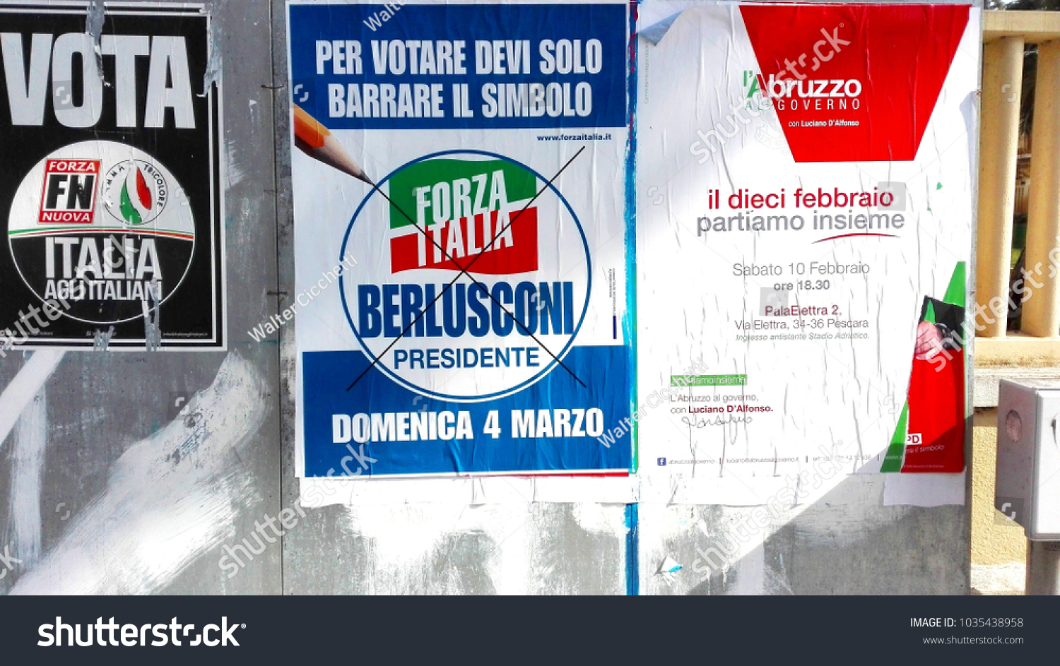 Pescara Italy March 01 2018 Election Stock Photo Edit Now