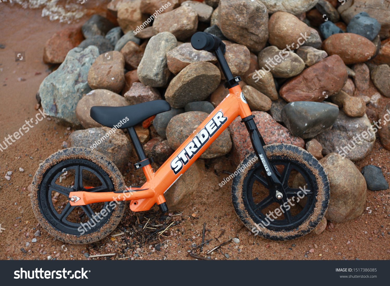 orange strider bike