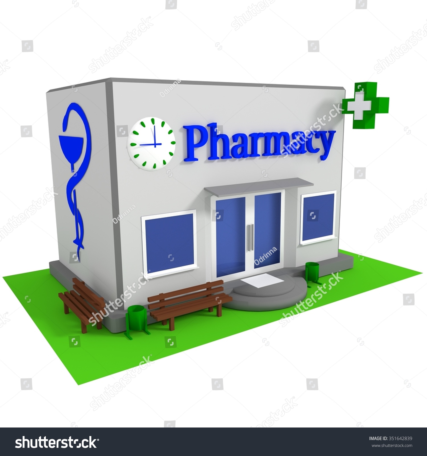 pharmacy building clipart - photo #34