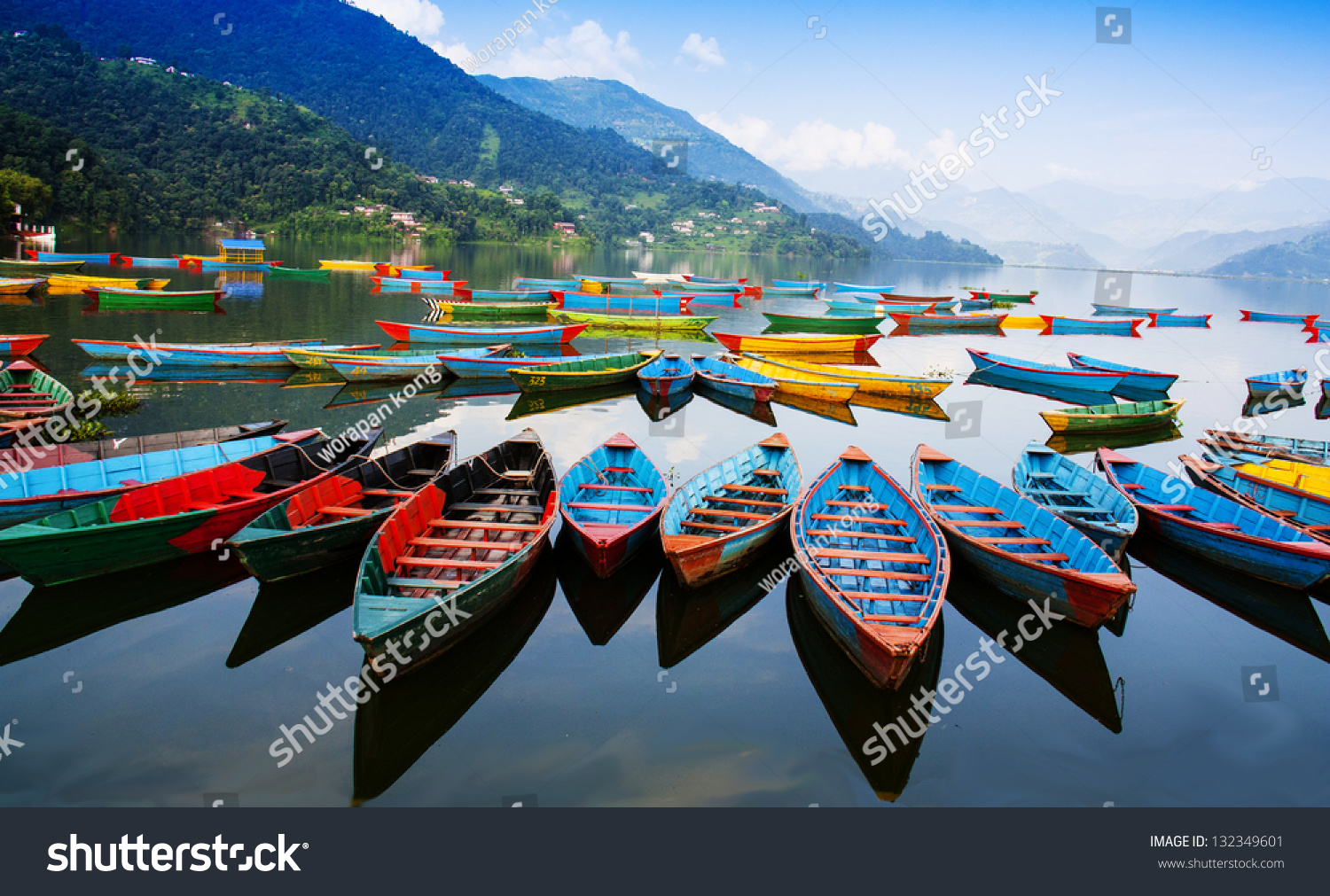 Phewa Lake Nepal Stock Photo (Edit Now) 132349601