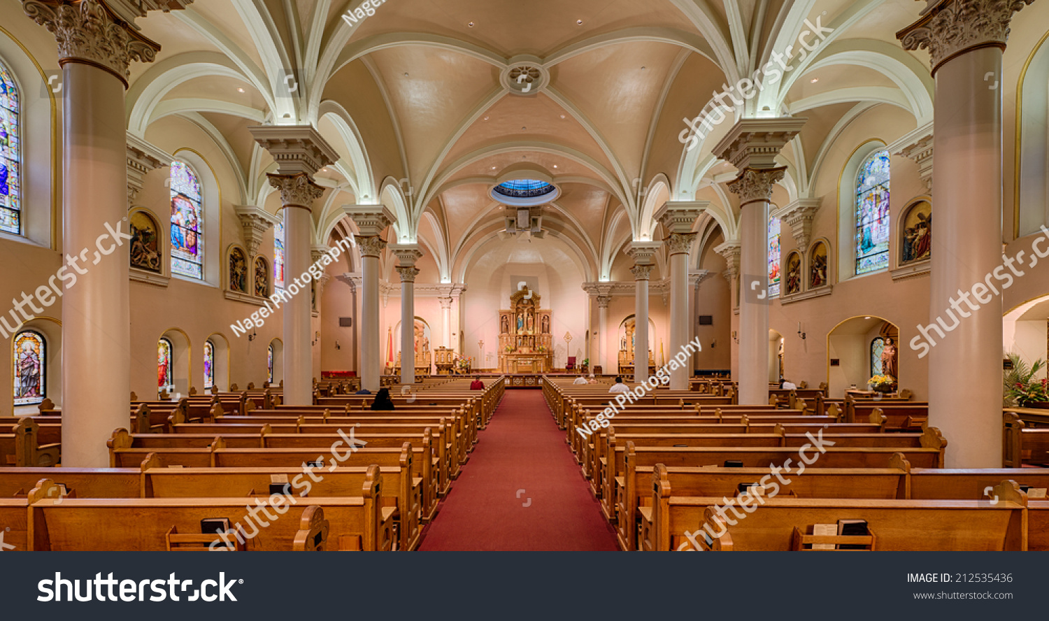 Phoenix, Arizona - August 6: Cross Over Entrance To St. Mary'S Basilica ...